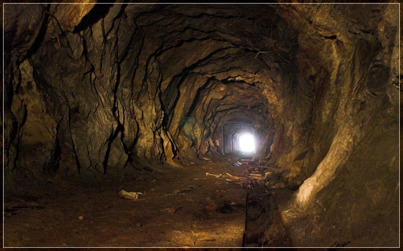   (abandoned mine)
---------
 (  ,      )