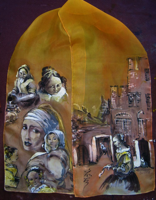 Silk Scarf about Vermeer
---------
 (  ,      )