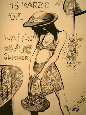 Waiting for the summer
---------
 (  ,      )